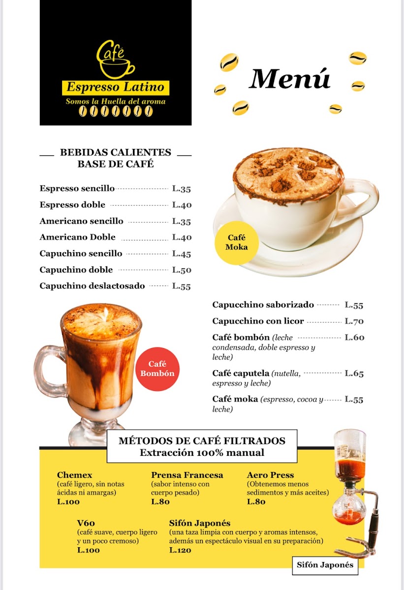 Menu Café Espresso Latino Centro-3