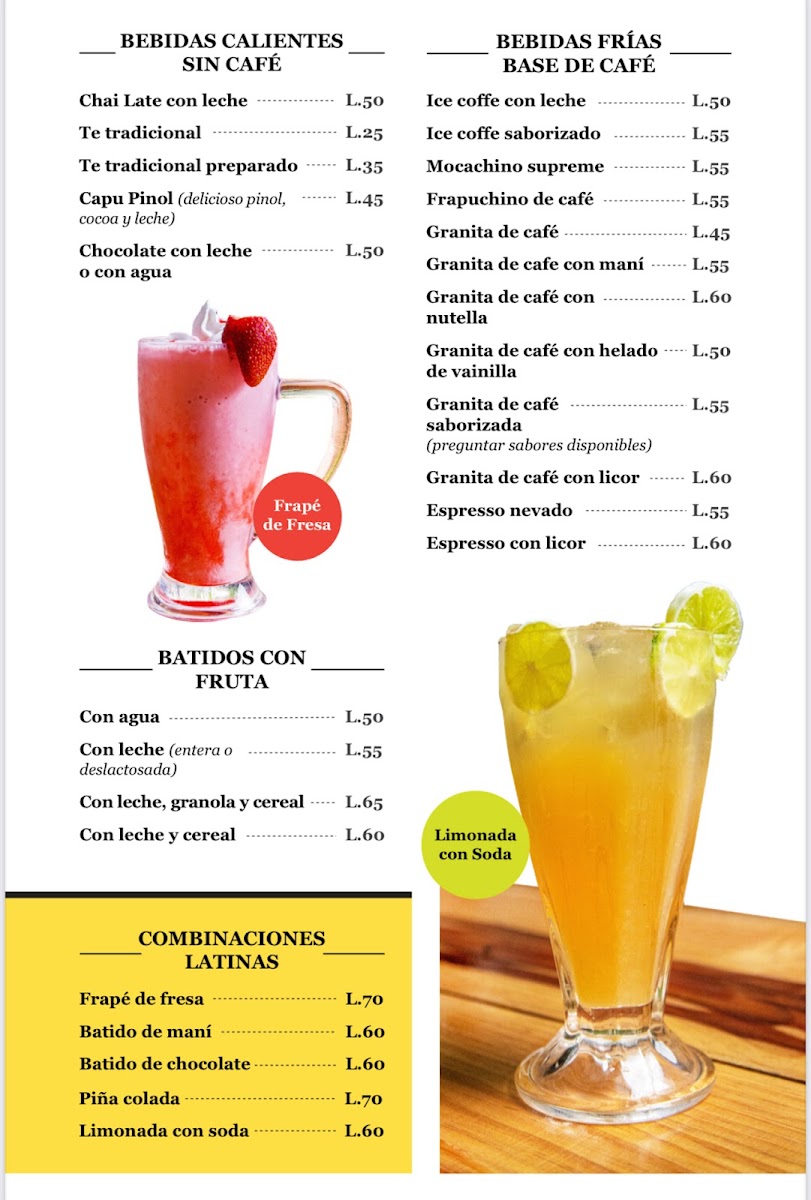 Menu Café Espresso Latino Centro-4